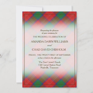 Tartan Beauty Clan Chisholm Scottish Plaid