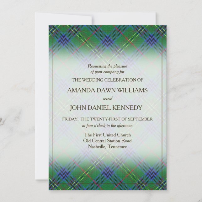Tartan Beauty Clan Kennedy Scottish Plaid (Front)