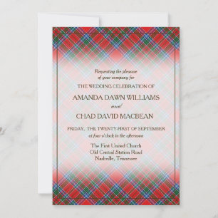 Tartan Beauty Clan MacBean MacBain Scottish Plaid