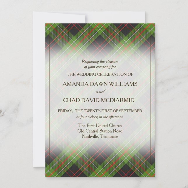 Tartan Beauty Clan MacDiarmid Scottish Plaid (Front)