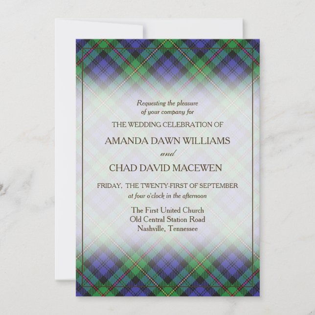 Tartan Beauty Clan MacEwen Scottish Plaid (Front)