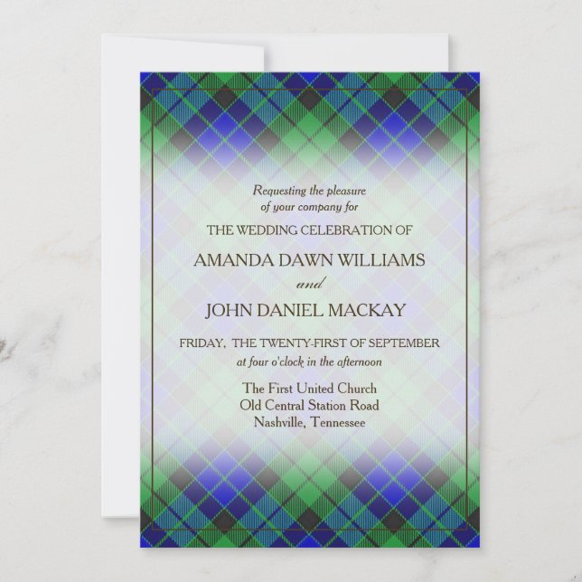 Tartan Beauty Clan MacKay Scottish Plaid (Front)