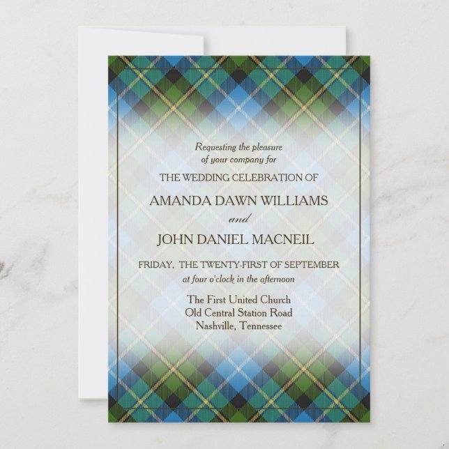 Tartan Beauty Clan MacNeil Scottish Plaid (Front)