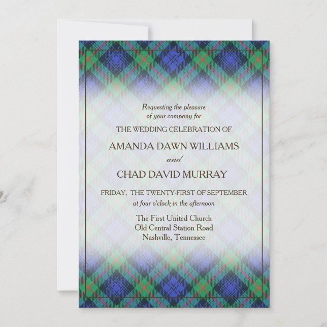 Tartan Beauty Clan Murray Scottish Plaid (Front)