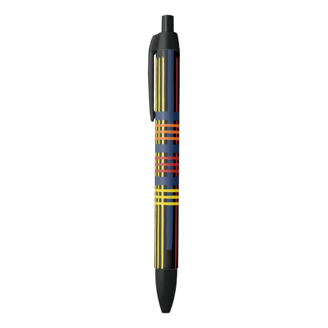 Tartan   black ink pen (Top (Vertical))