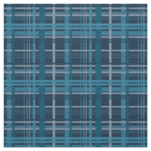 Tartan blue pattern fabric
