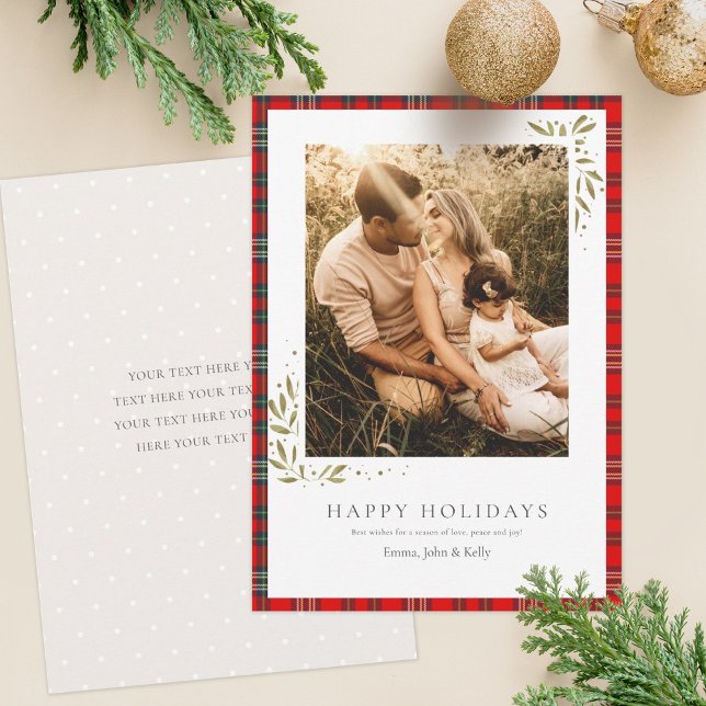 Tartan Border Holiday Card (Creator Uploaded)