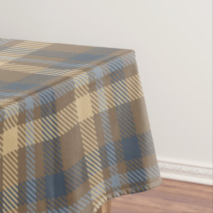 Tartan - Brown, Blue and Sand colours Tablecloth