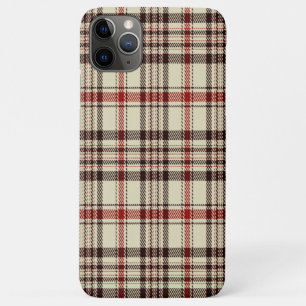 Tartan Brown iPhone 11 Pro Max Case