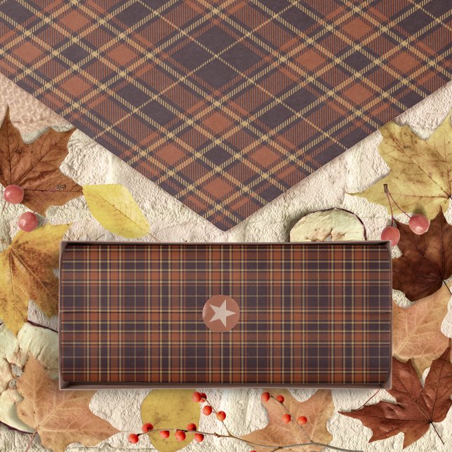 Tartan - Brown - Taupe-Burnt Sienna-Rustic Gold Tissue Paper (Tartan - Brown - Taupe-Burnt Sienna-Rustic Gold Tissue Paper by Leapfroglisics Shop)