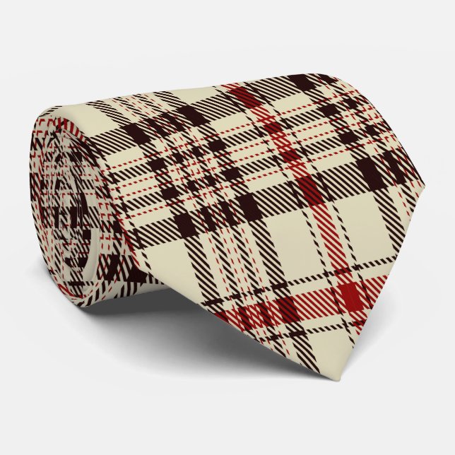 Tartan Brown       Tie (Rolled)