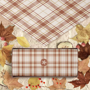 Tartan - Cement-Burnt Sienna-Rustic Gold Tissue Paper