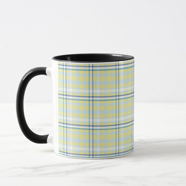 tartan check mug (Left)