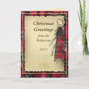 Tartan Christmas card