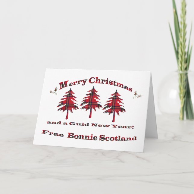 Tartan Christmas Card (Front)