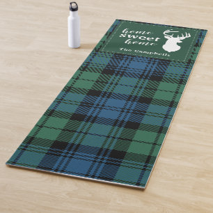 Tartan Christmas Clan Campbell Family Holiday Yoga Mat