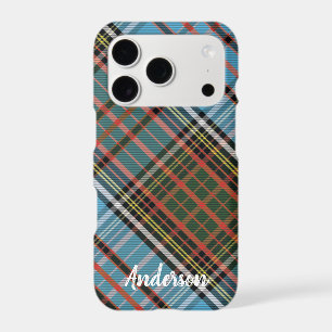 Tartan Clan Anderson Plaid Light Blue Check Custom