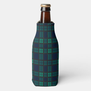 Tartan Clan Black Watch Plaid Blue Green Chequered Bottle Cooler