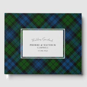 Tartan Clan Campbell Military Plaid Guest Book
