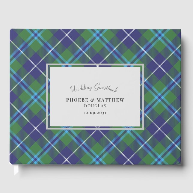 Tartan Clan Douglas Plaid Guest Book (Front)