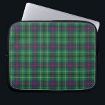Tartan Clan Duncan Plaid Green Purple Check  Laptop Sleeve<br><div class="desc">Clan Duncan tartan green blue check design laptop sleeve for anyone who loves classic and elegant cover for their accessories. Perfect gift for family reunions, or other special gift giving occasions. Celebrate all things Scottish tradition with this cool Clan Duncan tartan print laptop sleeve TIP: Add our matching notebook, mobile...</div>