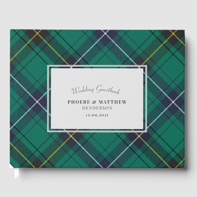 Tartan Clan Henderson Plaid Guest Book (Front)