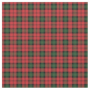 Tartan Clan Kerr Plaid Red Green Check Fabric