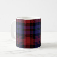 Tartan Clan MacLachlan Plaid Black Red Check