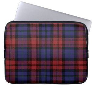 Tartan Clan MacLachlan Plaid Purple Red Chequered Laptop Sleeve