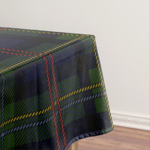 Tartan Clan Malcolm Plaid Holiday Chequered  Tablecloth