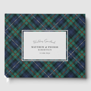 Tartan Clan Robertson Wedding Guest Book