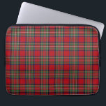 Tartan Clan Stewart Plaid Red Blue Green Chequered Laptop Sleeve<br><div class="desc">Clan Stewart tartan red, blue, and green chequered design laptop sleeve for anyone who loves classic and elegant covers for their accessories. Give your laptop somewhere comfortable to lay down and help reduce scratches. Available in 10", 13", and 15" sizes and makes a perfect gift for our tech-obsessed family, friends,...</div>