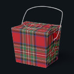 Tartan Clan Stewart Plaid Red Green Check Party Favour Box<br><div class="desc">Complete your gifting needs with this cute plaid clan Stewart tartan pattern favour box for any special occasion including birthdays,  anniversaries,  holidays</div>