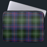 Tartan Clan Sutherland Plaid Purple Green Check Laptop Sleeve<br><div class="desc">Clan Sutherland tartan purple, black, and green chequered design laptop sleeve for anyone who loves classic and elegant covers for their accessories. Give your laptop somewhere comfortable to lay down and help reduce scratches. Available in 10", 13", and 15" sizes and makes a perfect gift for our tech-obsessed family, friends,...</div>