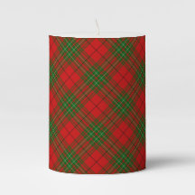 Tartan Cymyne Comyn Scarlet Red Green Stripes