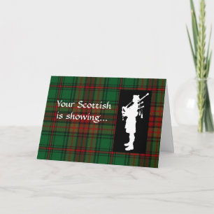 Tartan Day Scottish Bagpiper Card