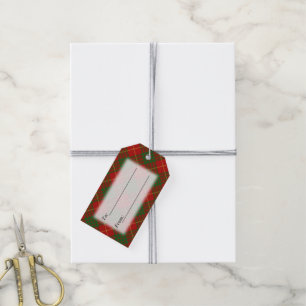 Tartan Delights Clan Cameron Red and Green Plaid Gift Tags