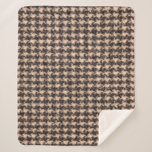 Tartan Design Cloth Texture Sherpa Blanket (Front)