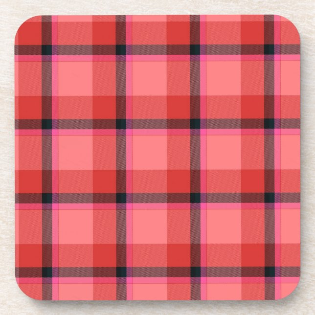 Tartan Design Coaster (Front)
