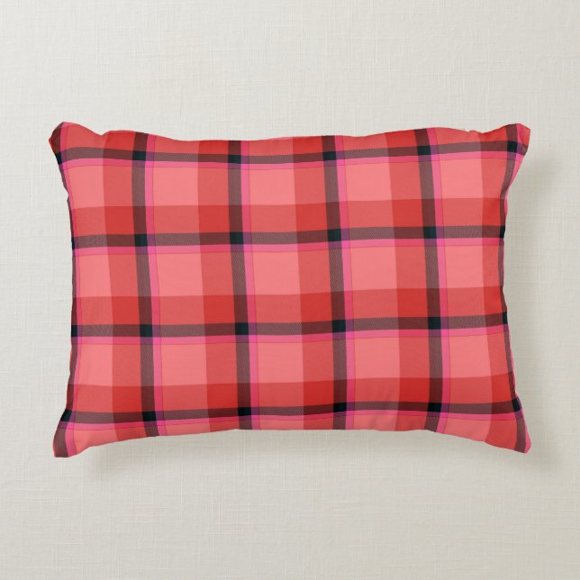 Tartan Design Decorative Cushion (Front)
