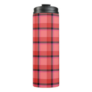 Tartan Design Thermal Tumbler