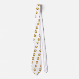 Tartan Dog Paw Print Tie