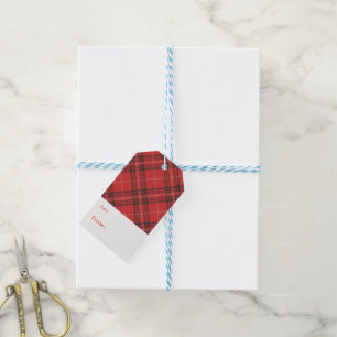 Tartan Gift tag