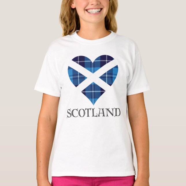 Tartan Heart - Scotland T-Shirt (Front)