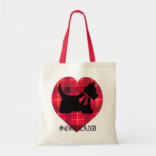 Tartan Heart Scottie Bag