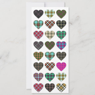 Tartan Heart Wedding Invite