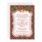 Tartan holly bells Christmas party Invitation