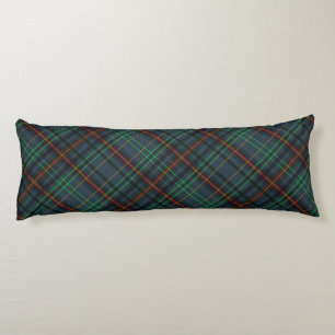 Tartan in blue, orange, green... body cushion