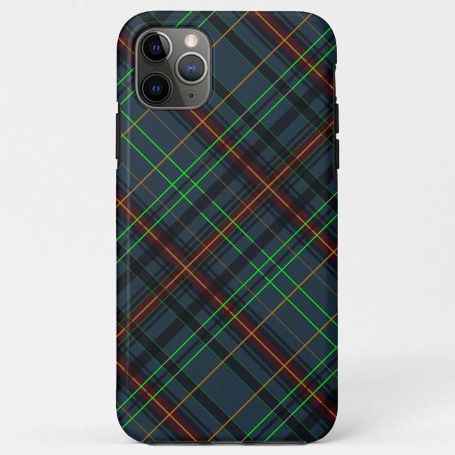 Tartan in blue, orange, green... Case-Mate iPhone case (Back)