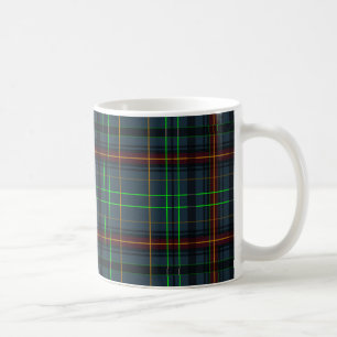 Tartan in blue, orange, green... coffee mug
